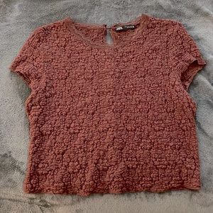 Zara lace crop top